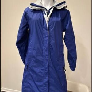 L.L. Bean Women's Long Royal Purple Raincoat